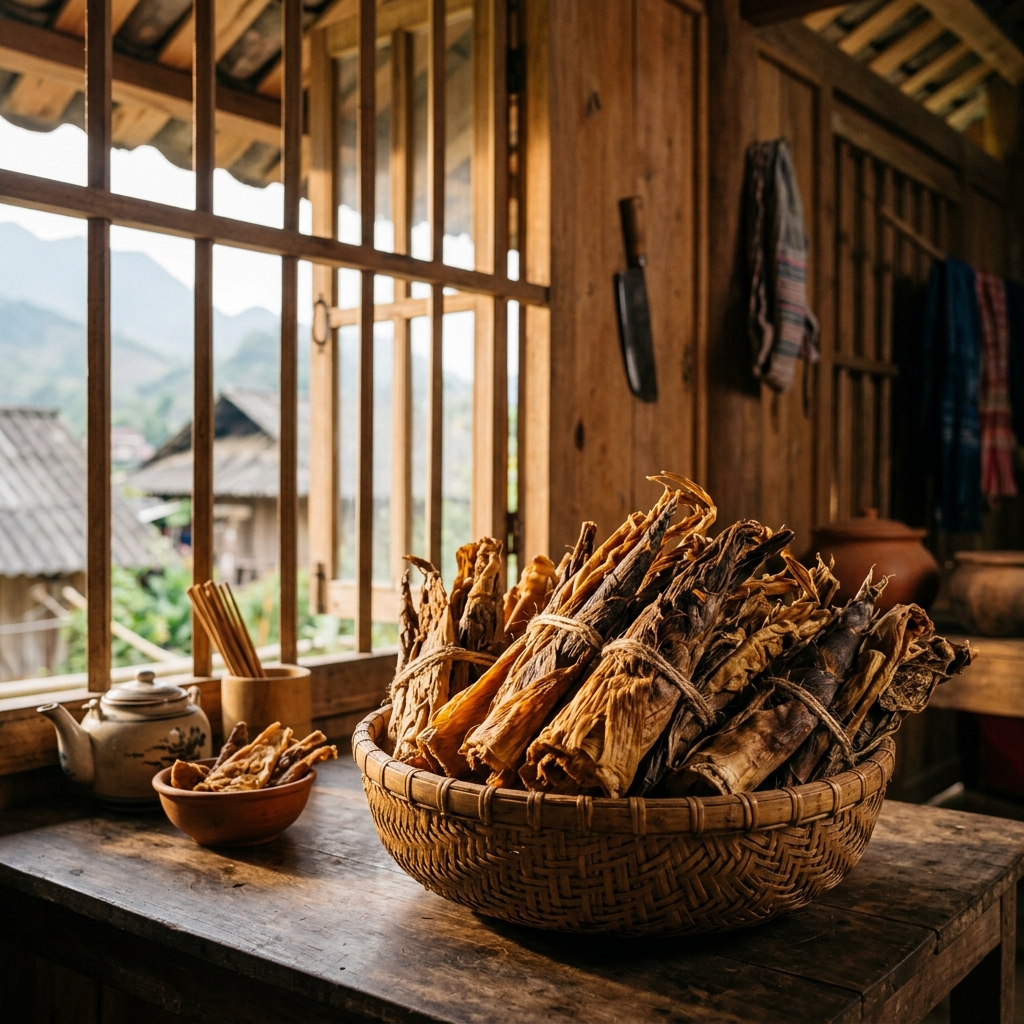Măng rừng phơi khô tự nhiên