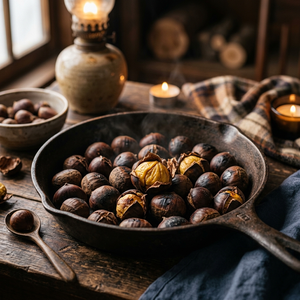 Hạt dẻ rừng rang bơ