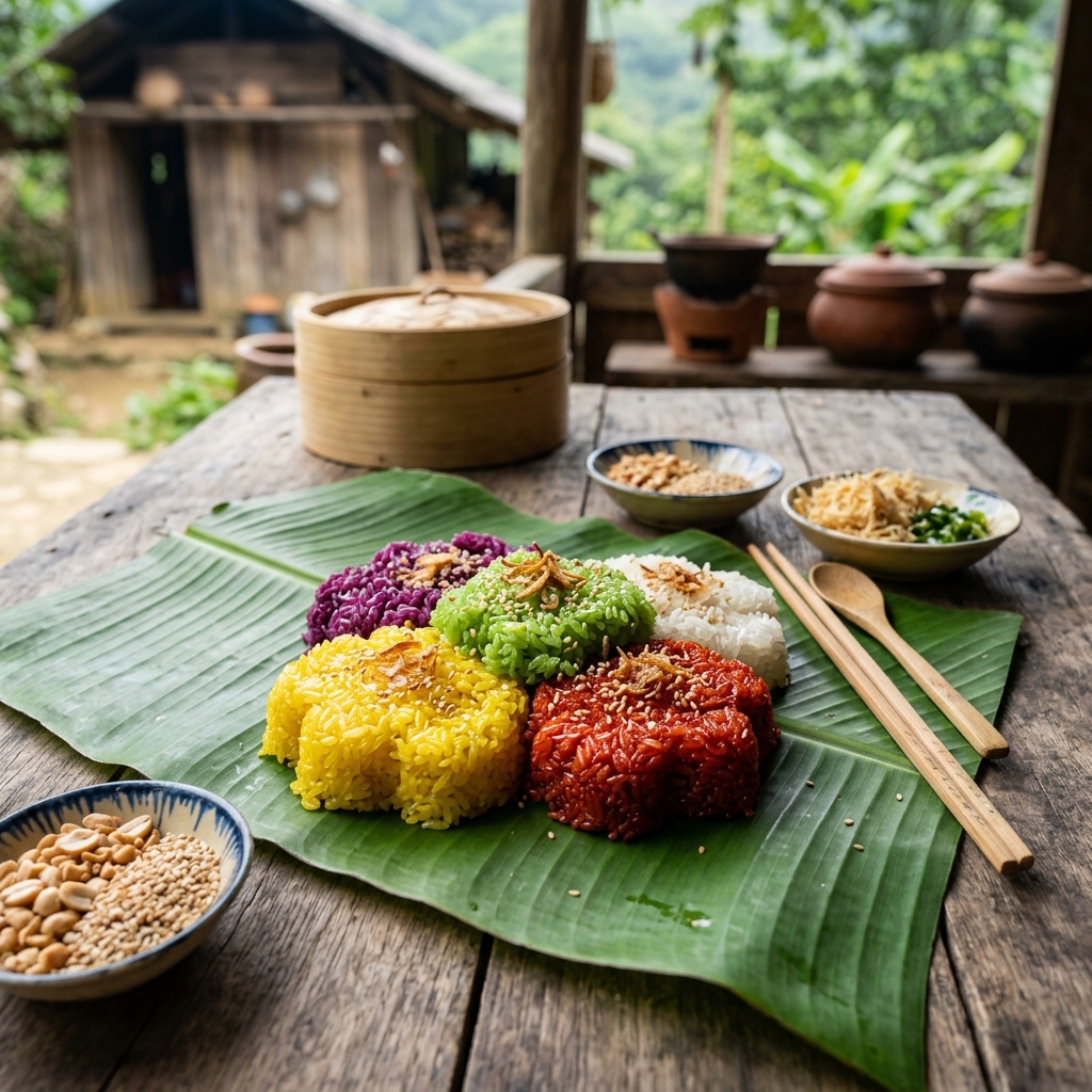 Xôi ngũ sắc